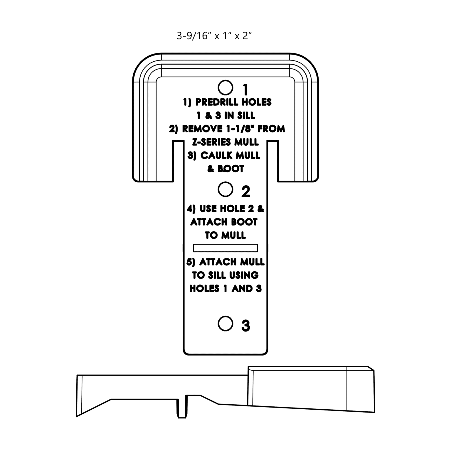 Endura ZArticulating Cap Sill™ and Sealing System Sill System